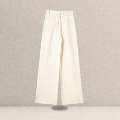 Calça Formal de Perna Larga – Sofisticação e Movimento para um Look Impecável